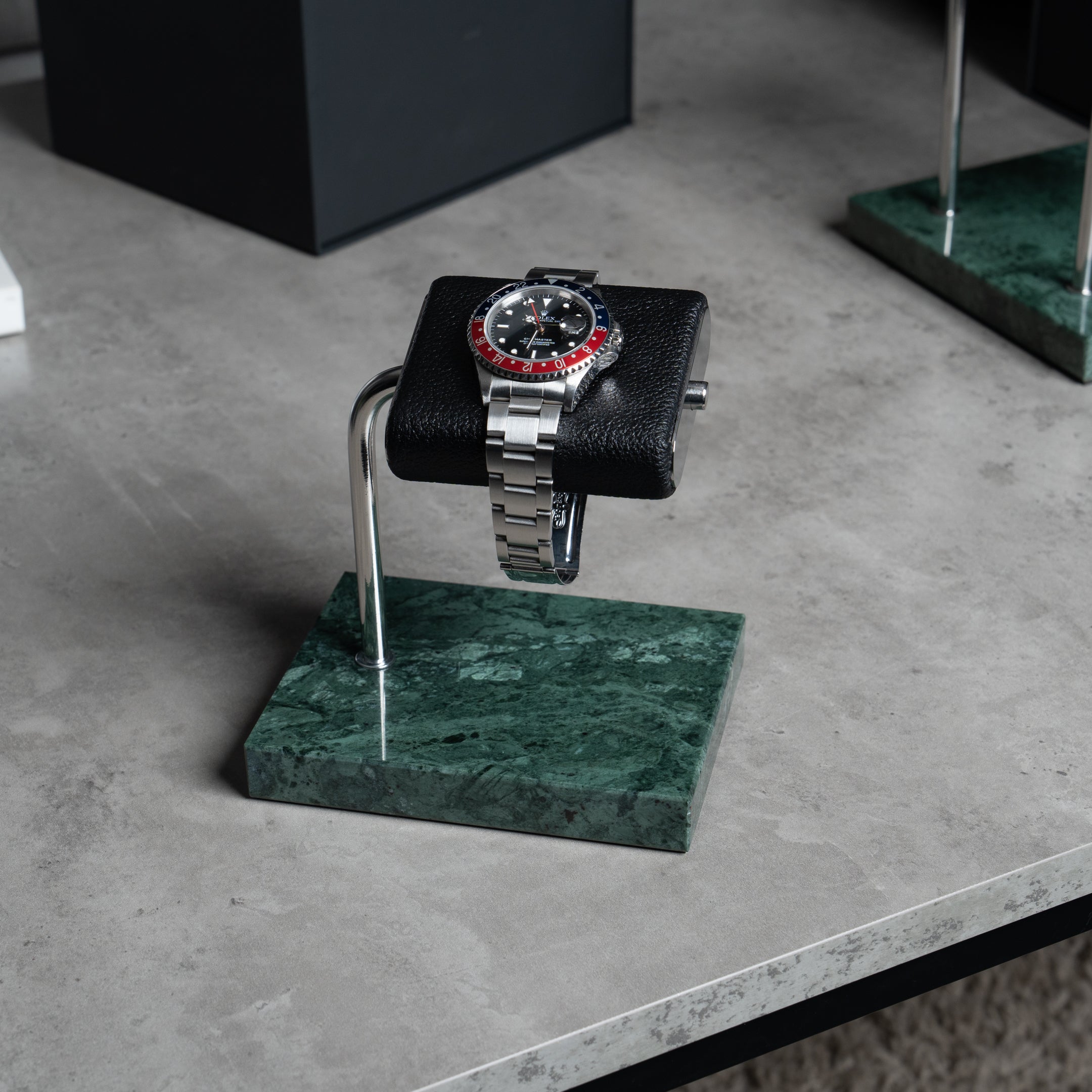 Watch Stand - Green Marble
