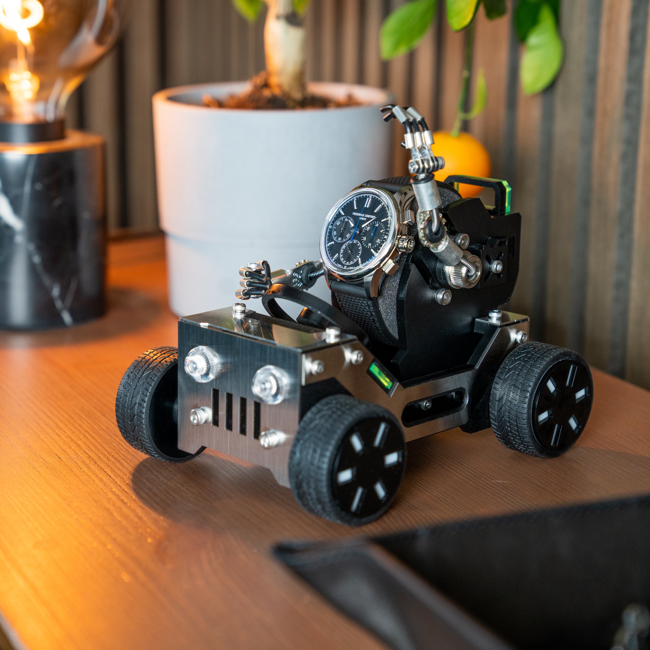 Off-Roader Watch stand, robotoys, handmade, watch display, home decor