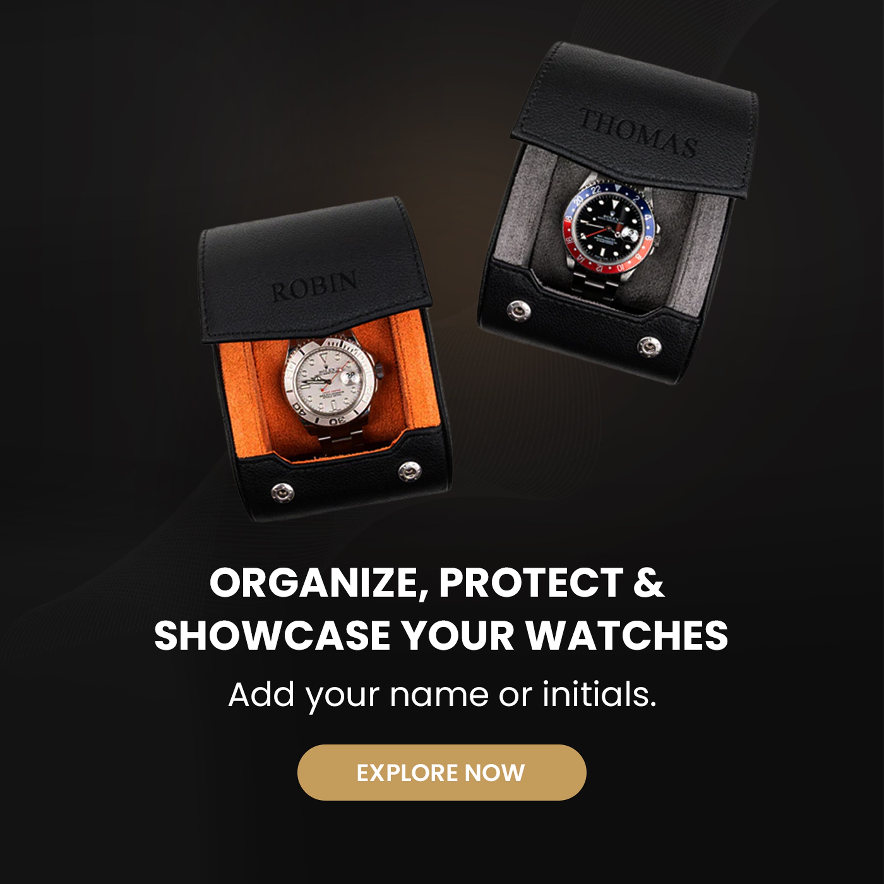 Watch Storage Case Gift Personalized Watch Box Custom Watch -  Denmark