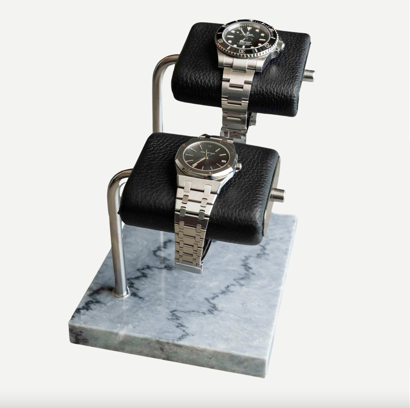 Watch Stand Duo - Grey Marble