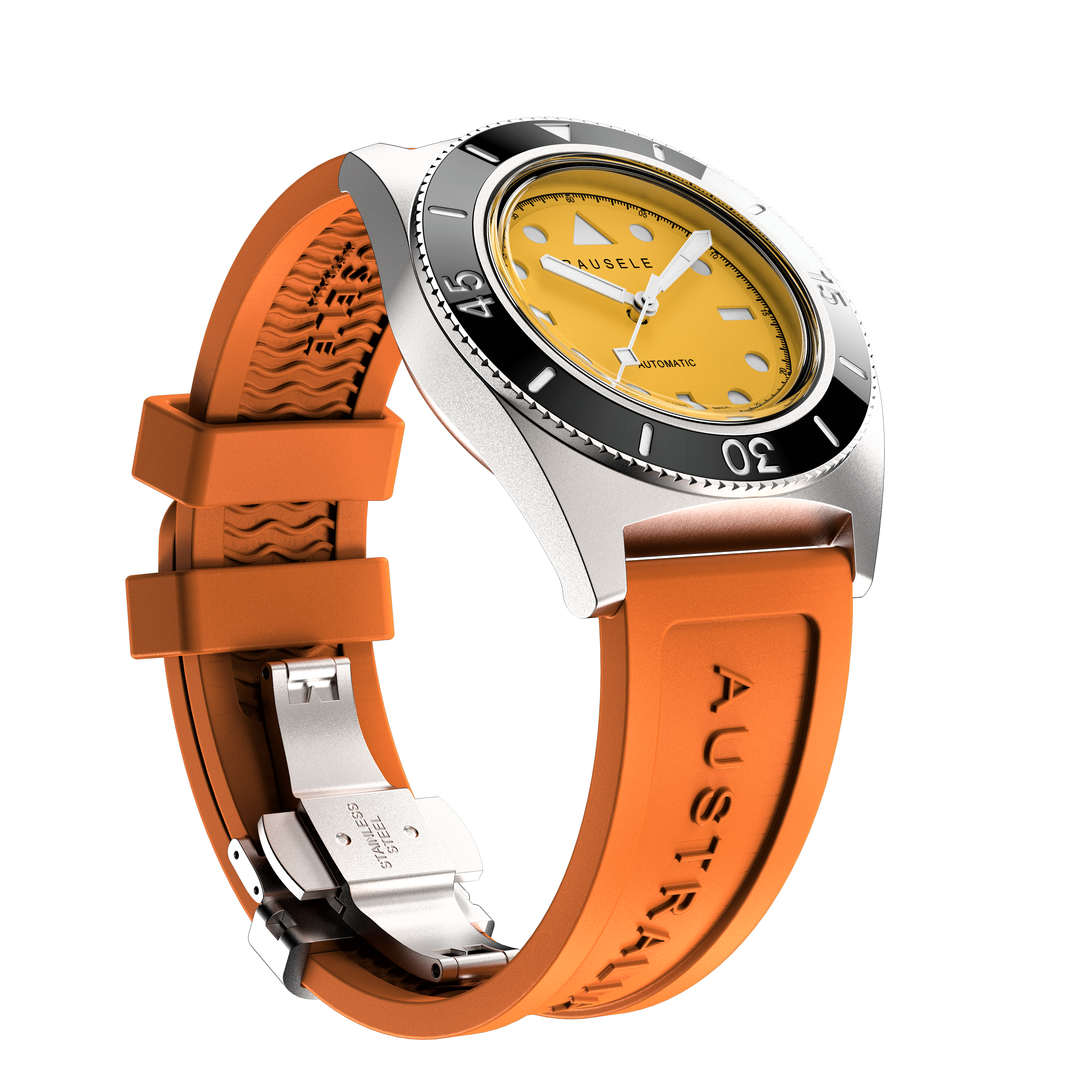 Bausele Watch Yellow Dial