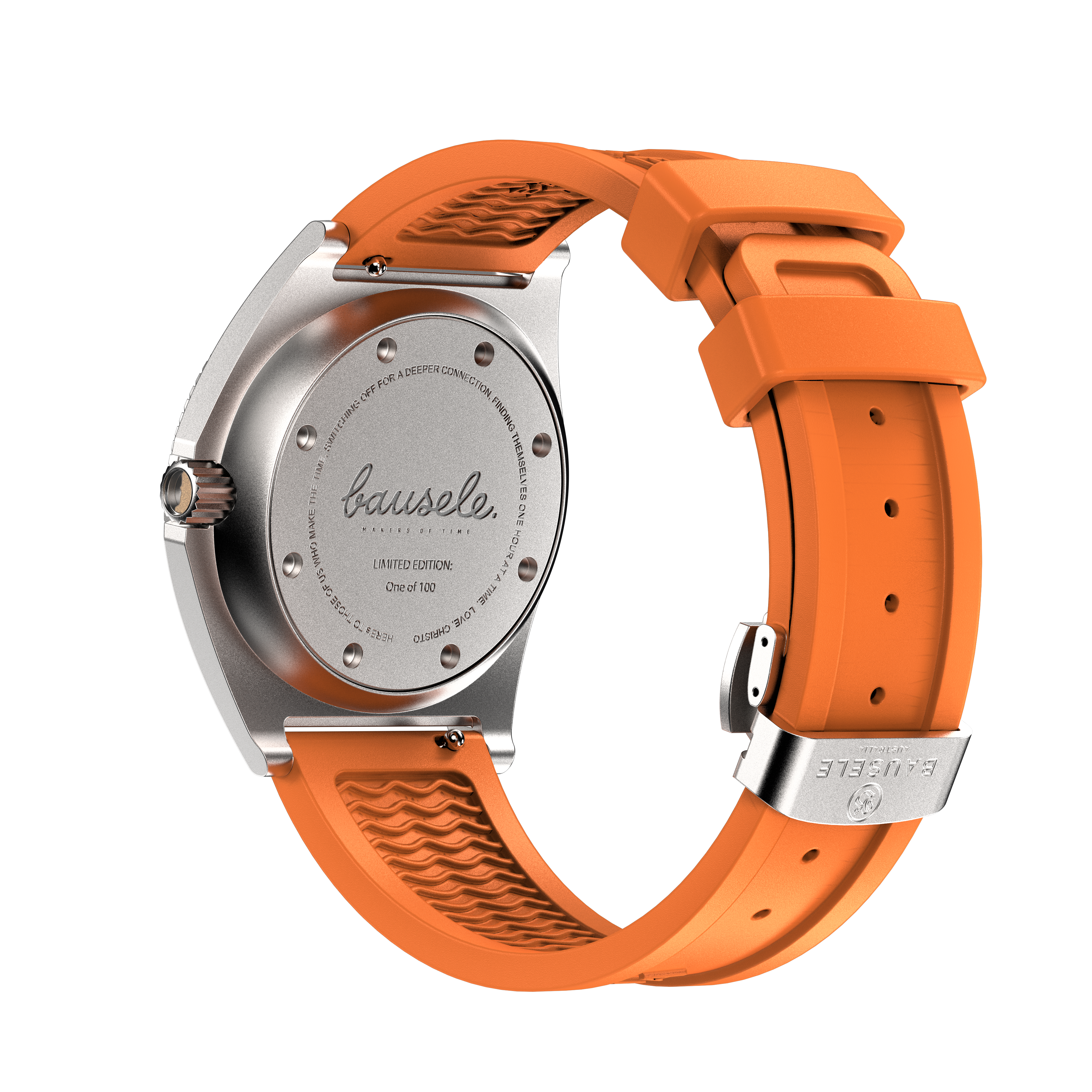 Bausele Endless Sunrise | TANGERINE SUN Caseback