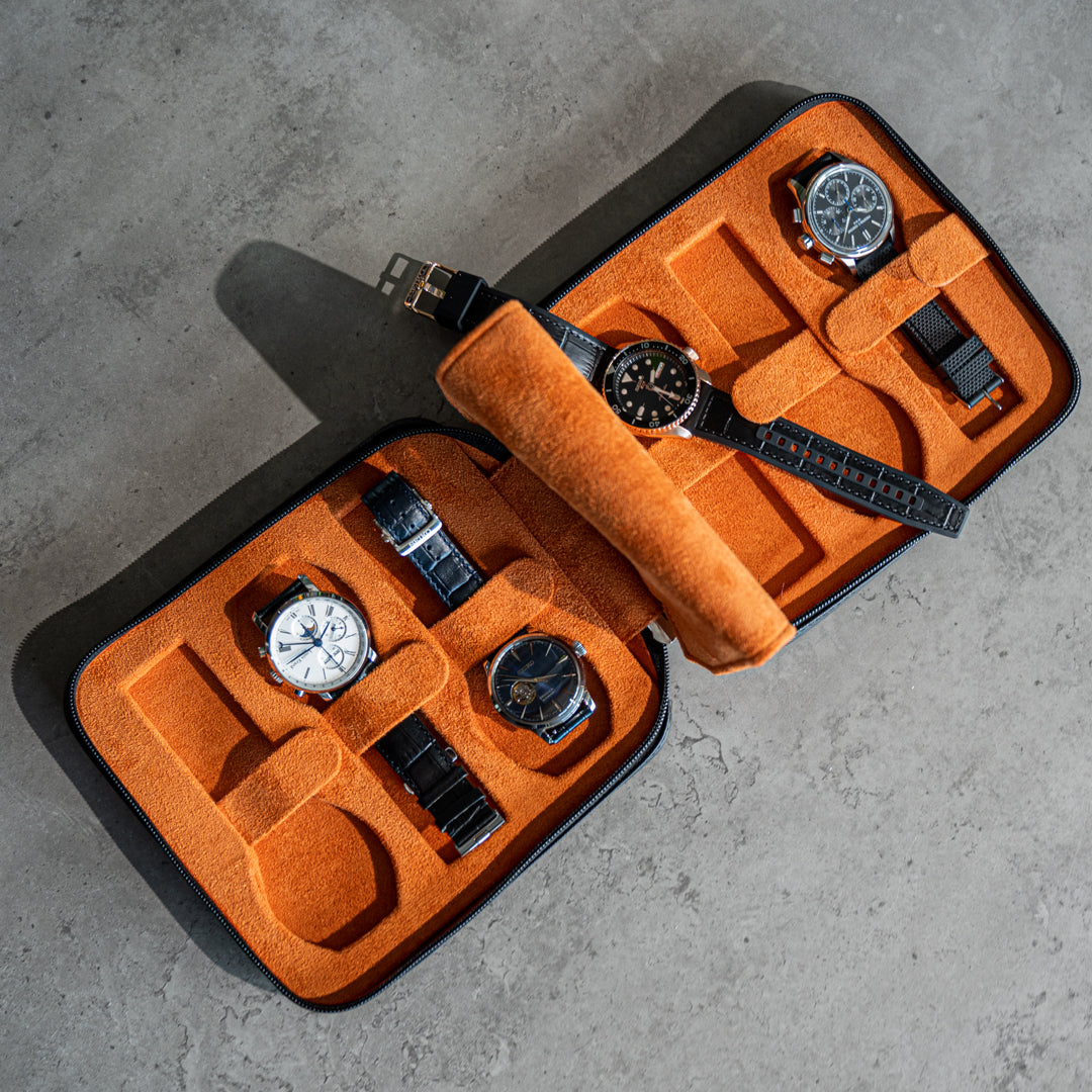 Watch Case for 6 Watches + Gloves + Tool Pouch