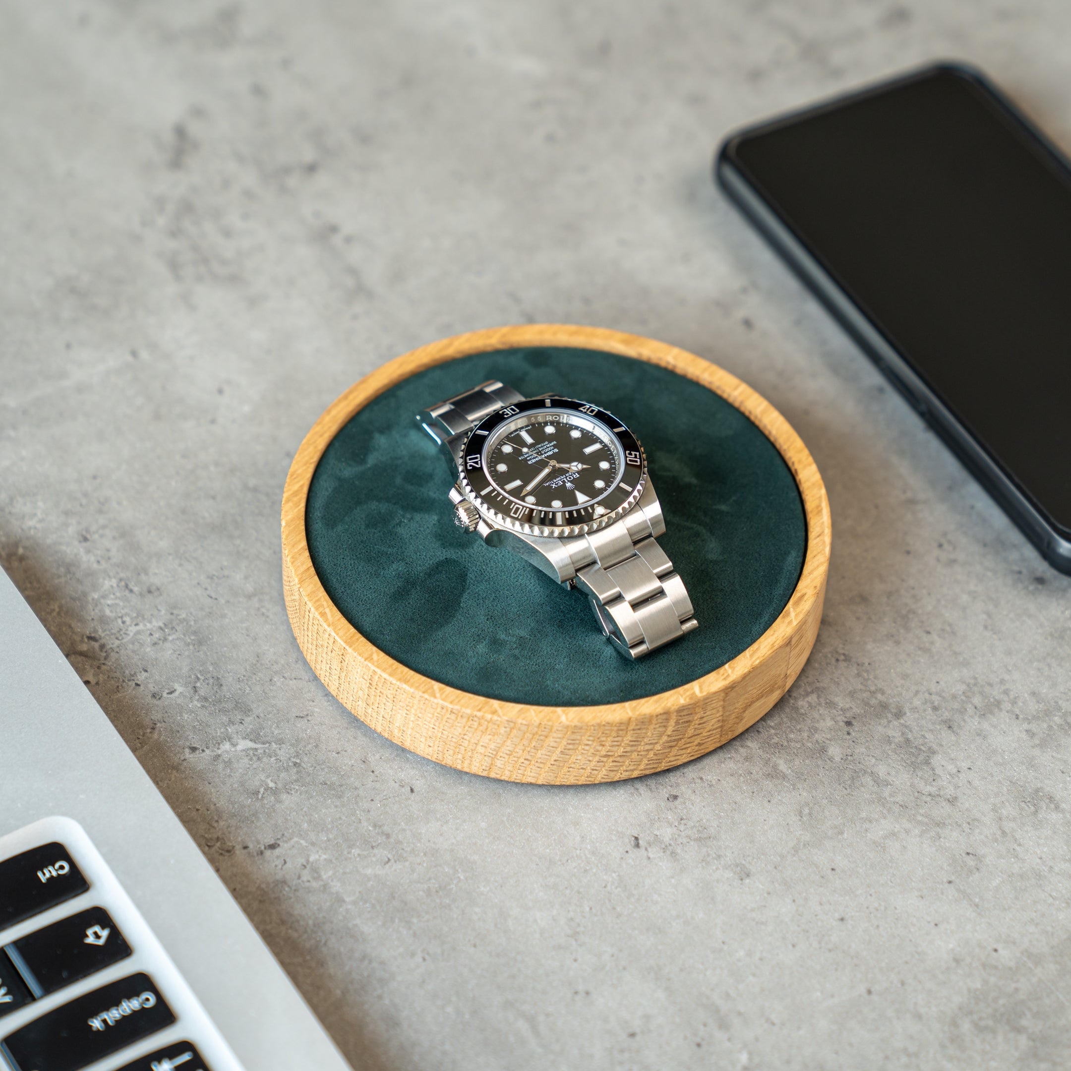 a place for your watch. watchmat