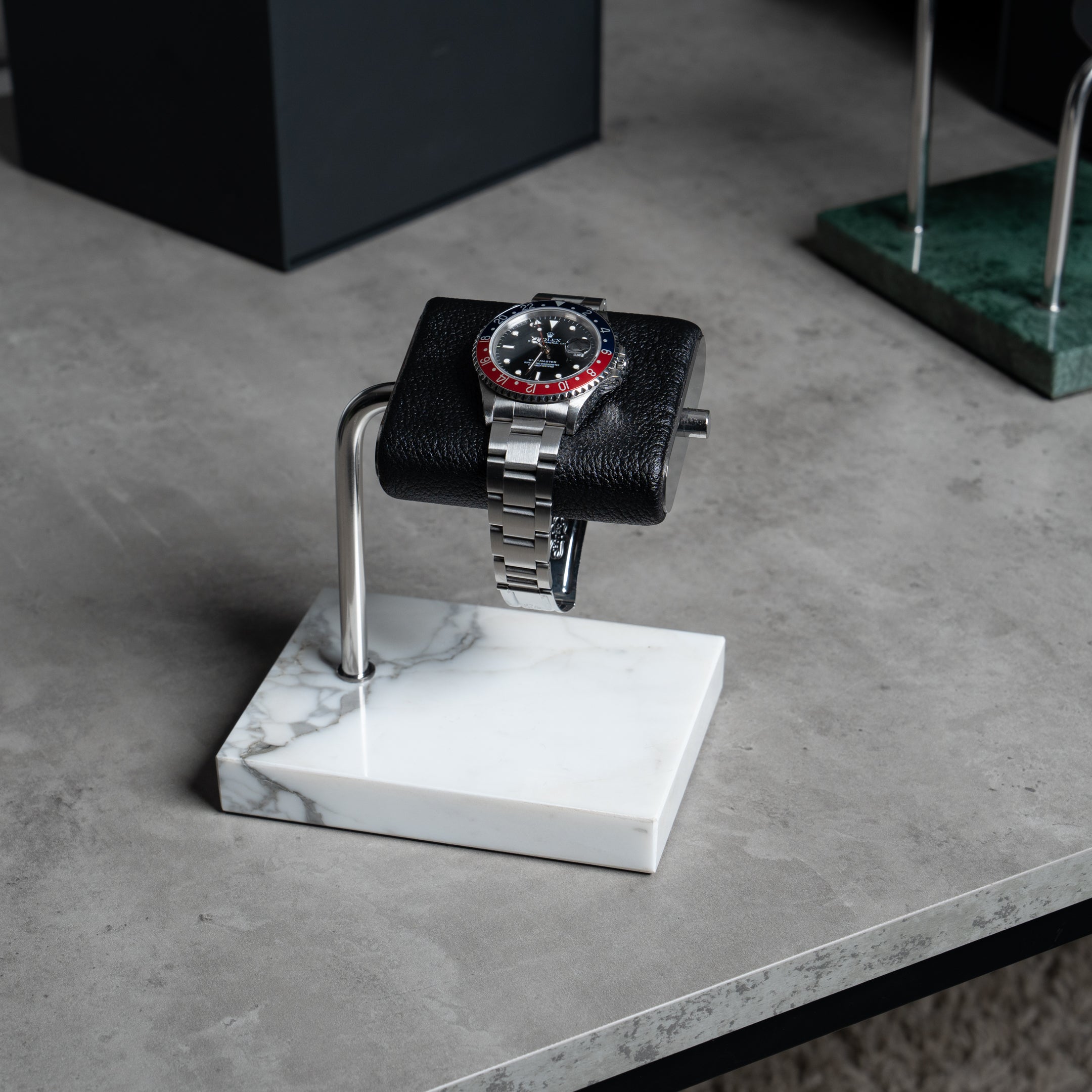 Watch Stand - White Marble