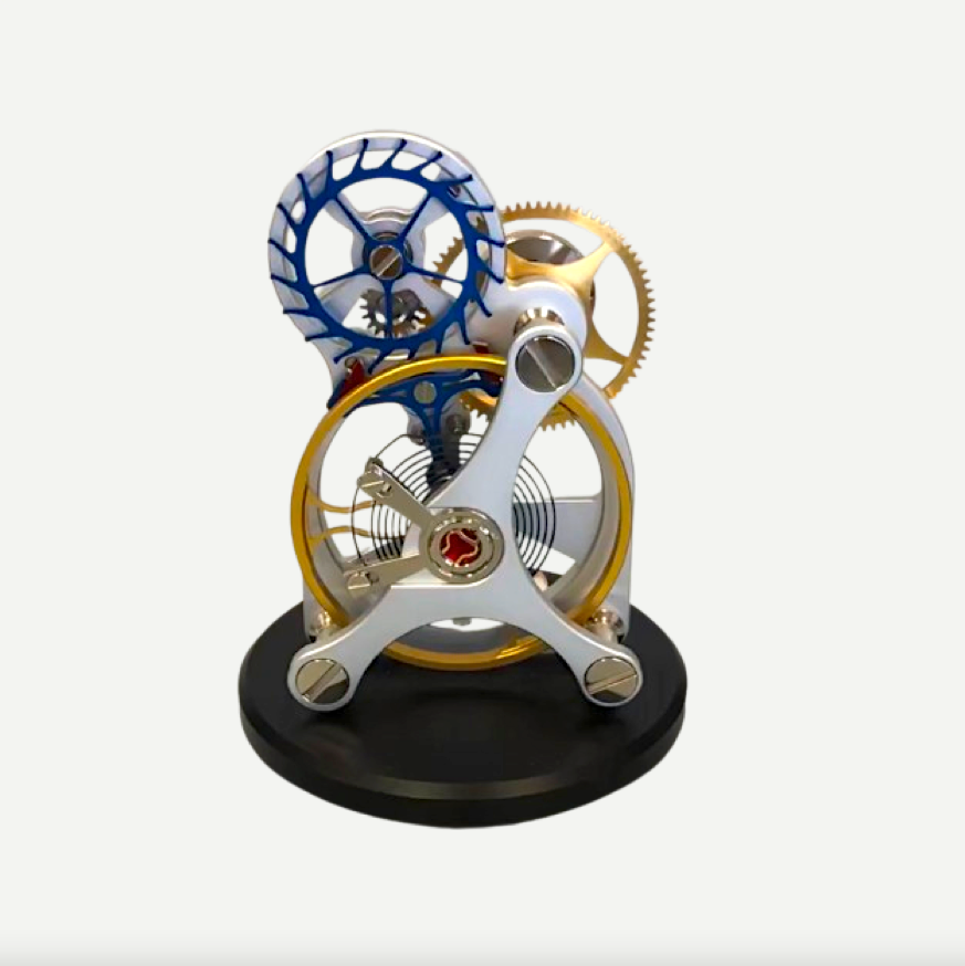 Balance-wheel and escapement model