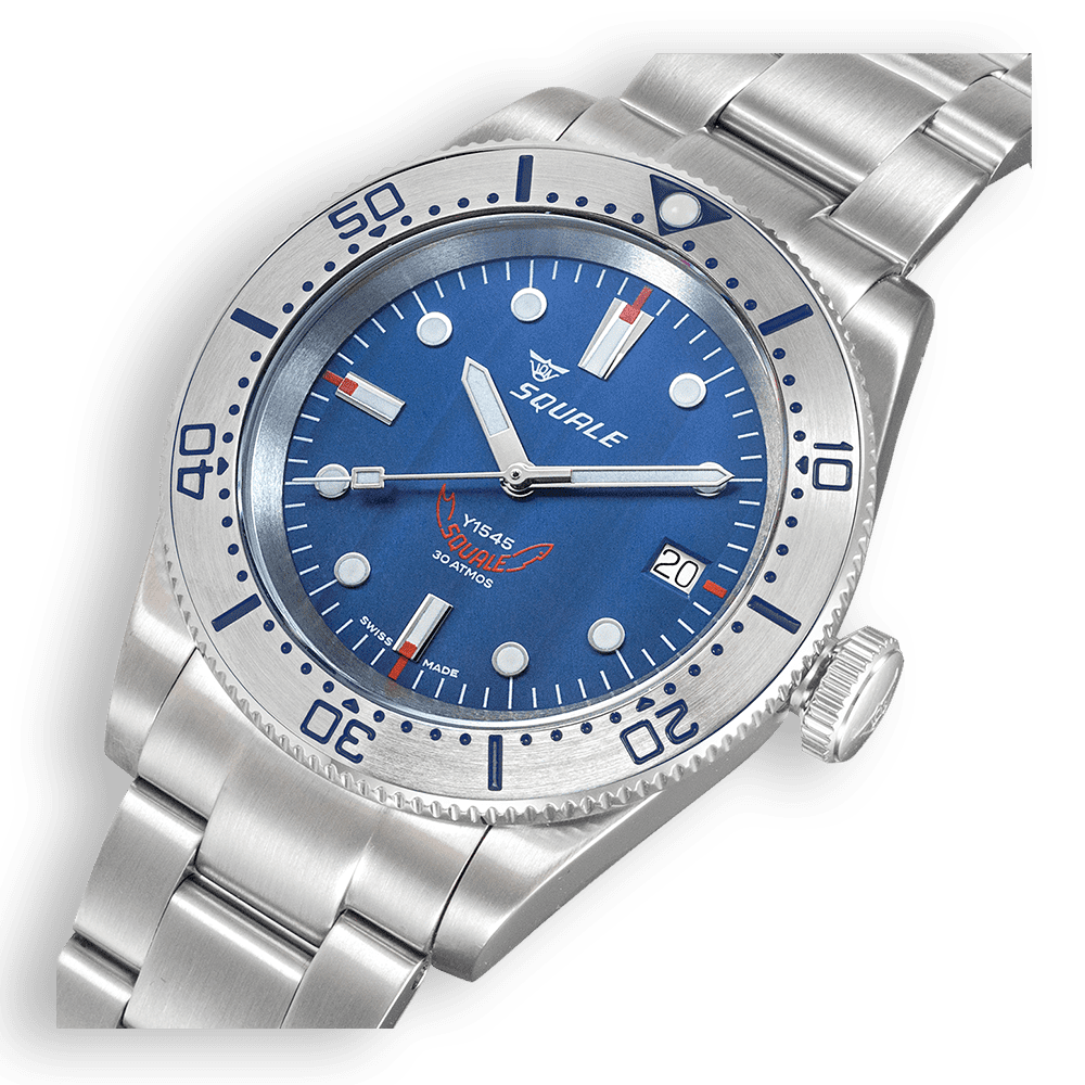 Squale 1545 Steel Blue Bracelet