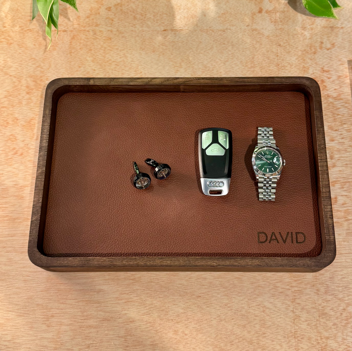 Personalized Watch Tray - Add name or initials