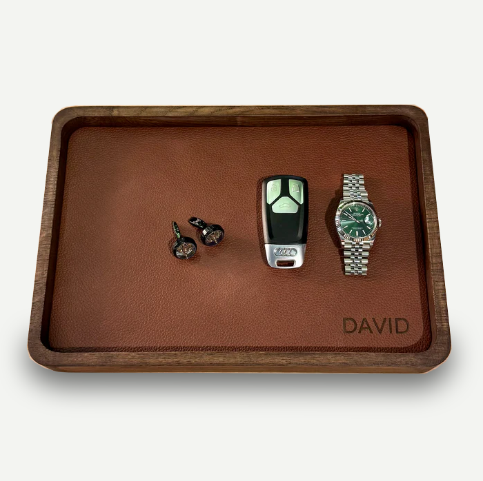 Personalized Watch Tray Tall - Add name or initials