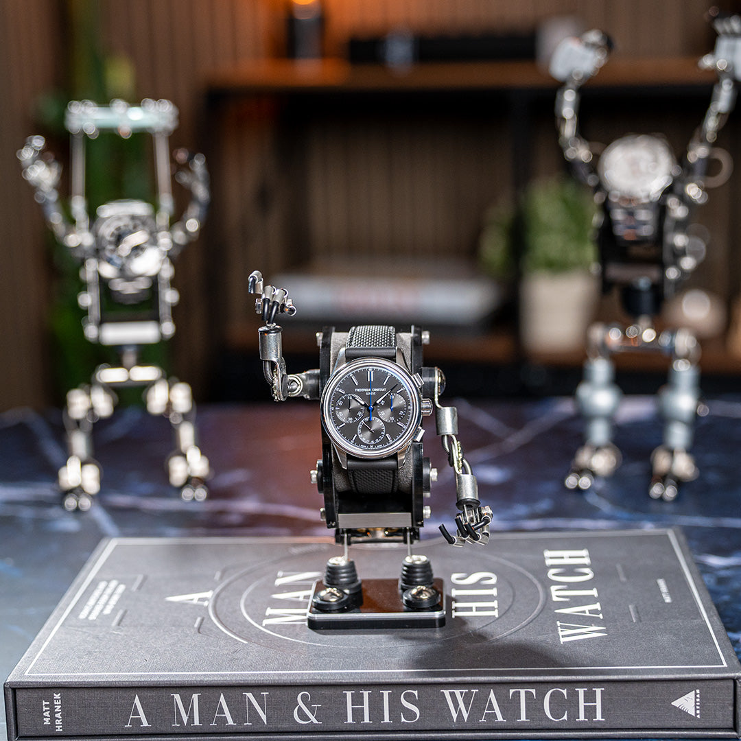 Robot Watch Stand Bundle, robotoys, handmade, small robot watch stand, bundle, savings, watch display, unigue watch stand, how to display watches, 